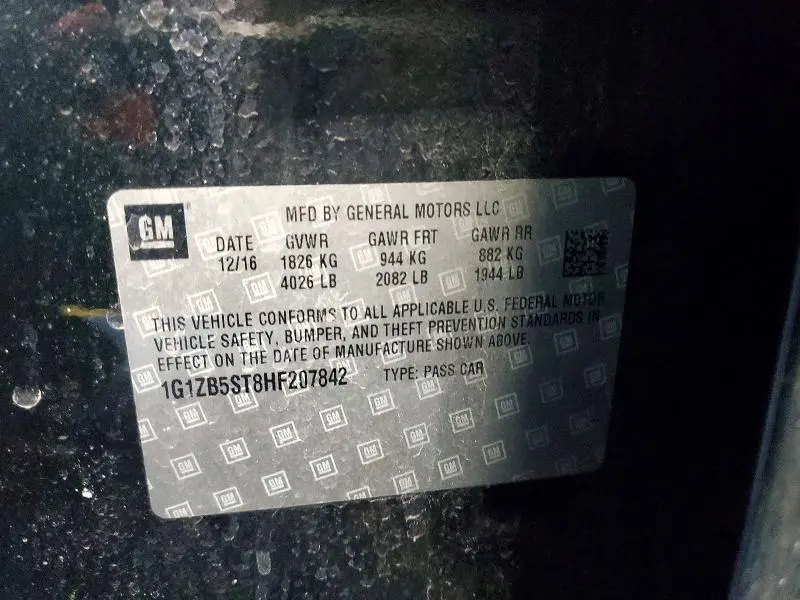 2017 CHEVROLET MALIBU LS  