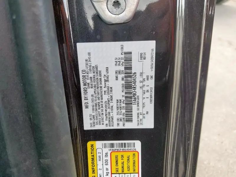 2024 FORD MUSTANG GT