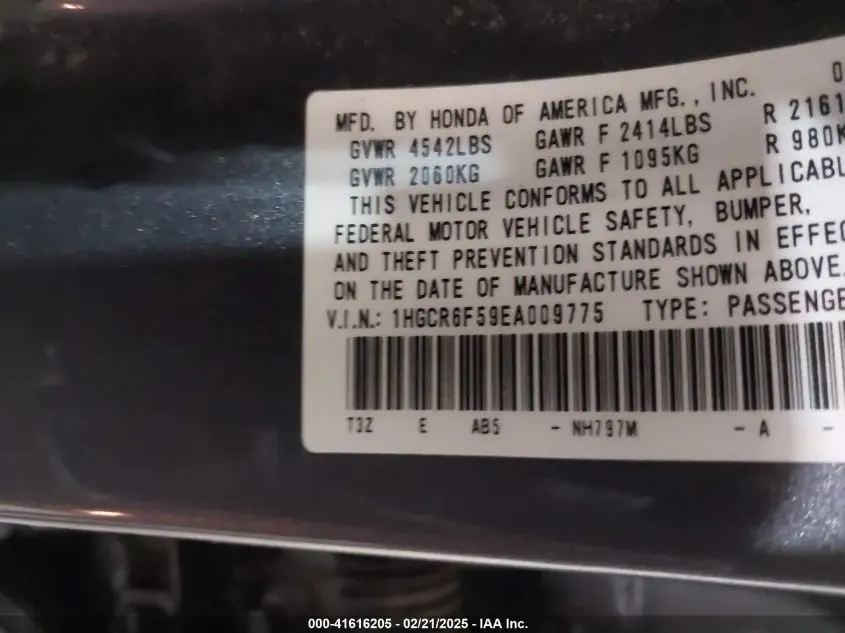 2014 HONDA ACCORD HYBRID EX-L