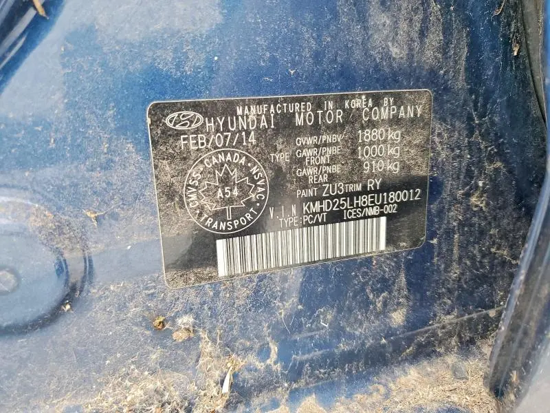 2014 HYUNDAI ELANTRA GT   