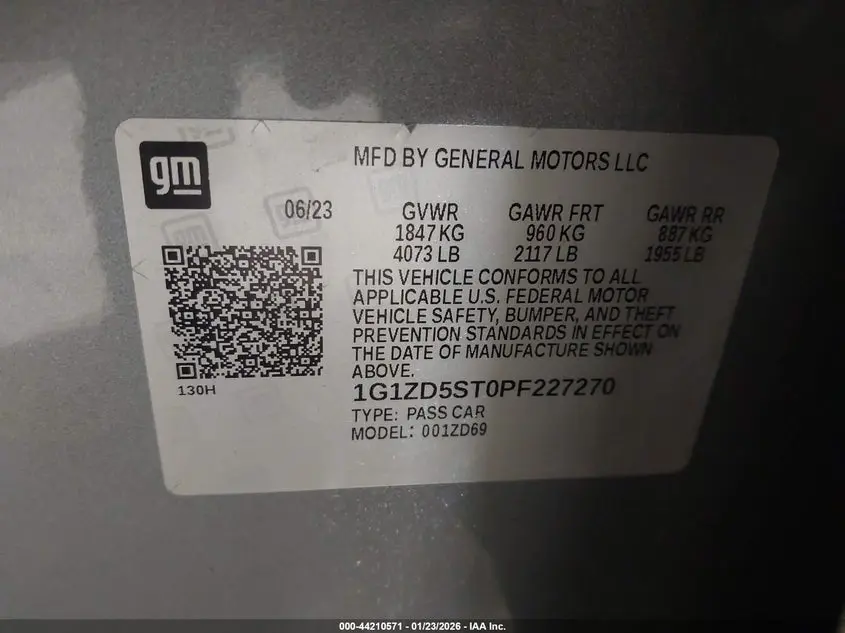 2023 CHEVROLET MALIBU FWD 1LT