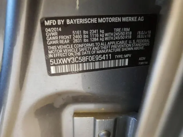 2015 BMW X3 XDRIVE28D  