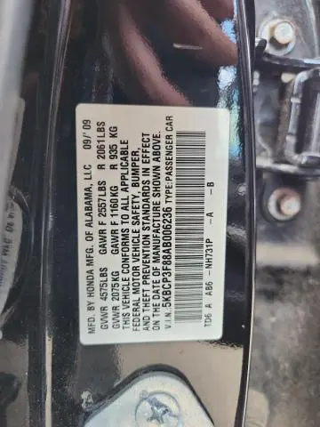2010 HONDA ACCORD EXL  