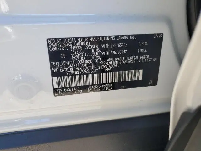 2025 TOYOTA RAV4 XLE