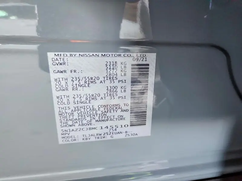 2021 NISSAN MURANO SL  