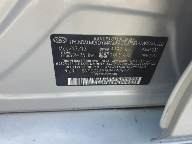 2013 HYUNDAI SONATA SE  