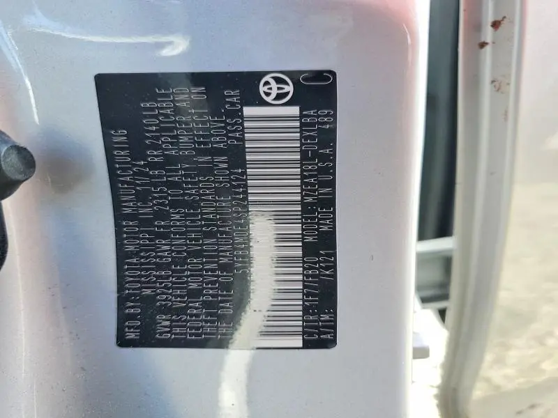 2025 TOYOTA COROLLA LE  