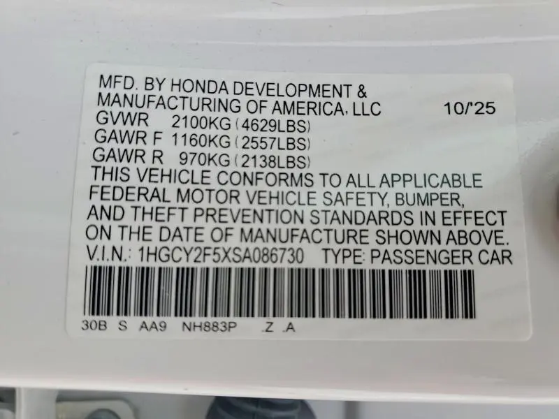 2025 HONDA ACCORD HYBRID SPORT  