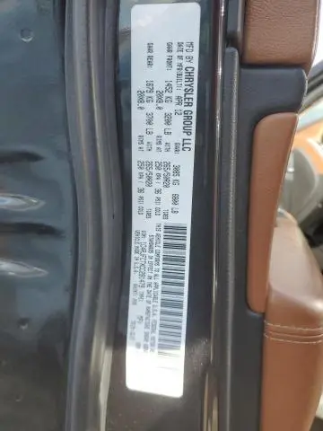 2012 JEEP GRAND CHEROKEE OVERLAND  