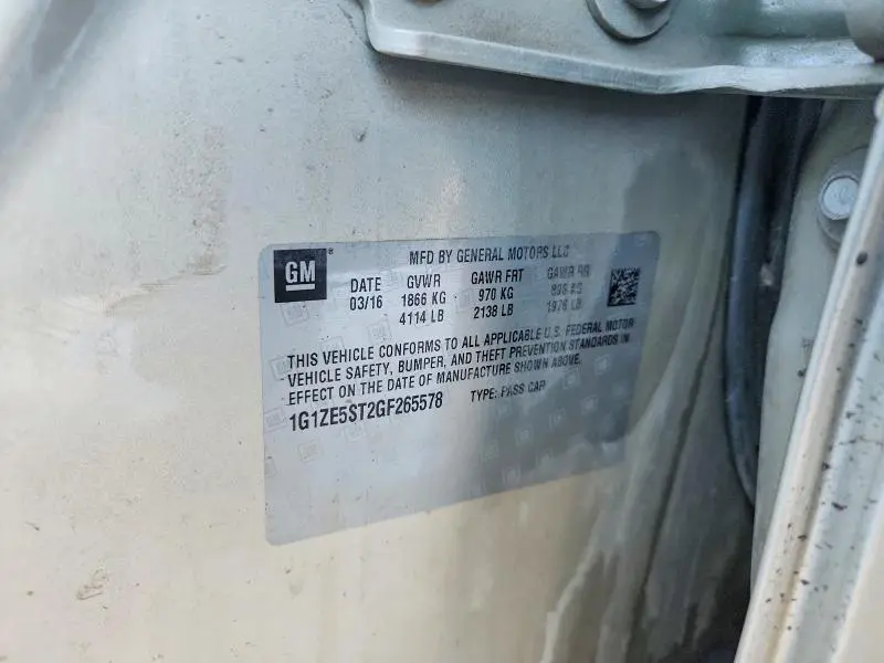 2016 CHEVROLET MALIBU LT  