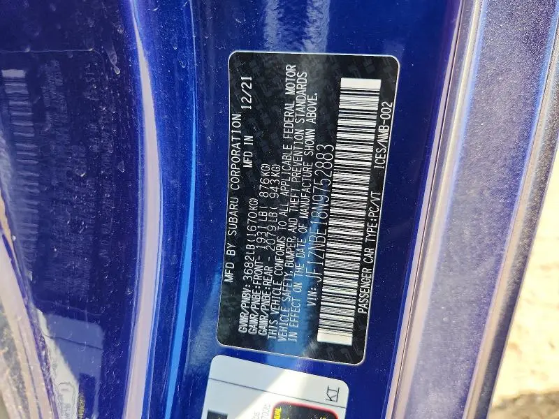 2022 TOYOTA GR 86 PREMIUM  