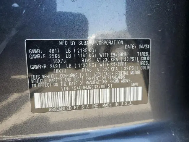 2024 SUBARU CROSSTREK LIMITED  