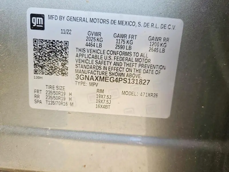 2023 CHEVROLET EQUINOX RS  
