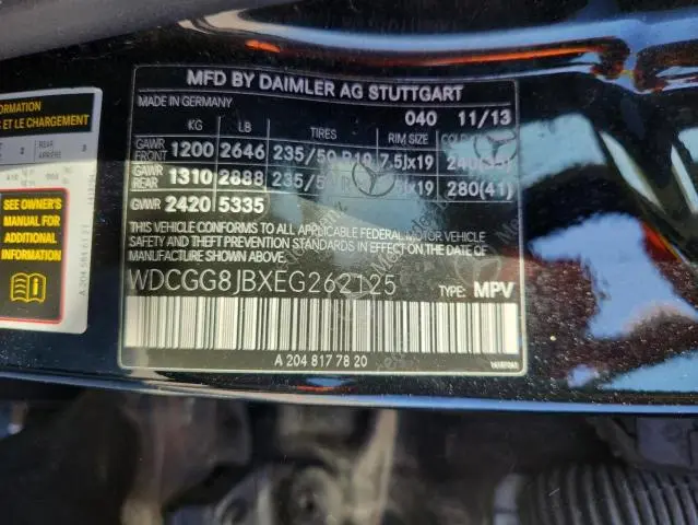 2014 MERCEDES-BENZ GLK 350 4MATIC  