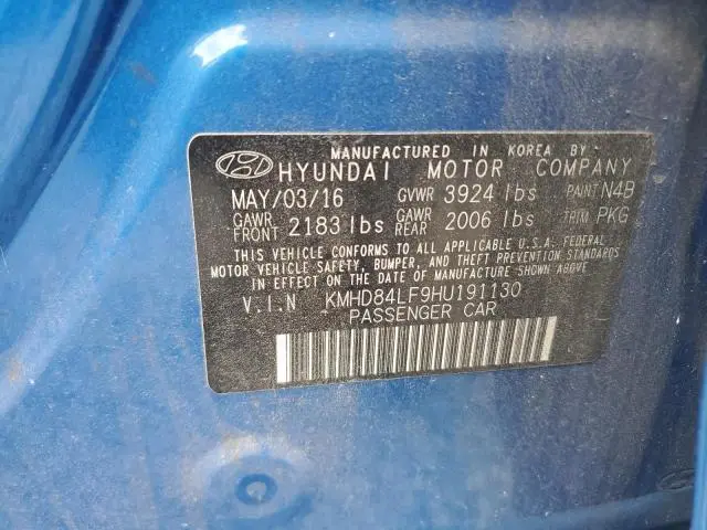 2017 HYUNDAI ELANTRA SE  