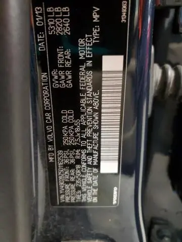 2013 VOLVO XC70 T6  
