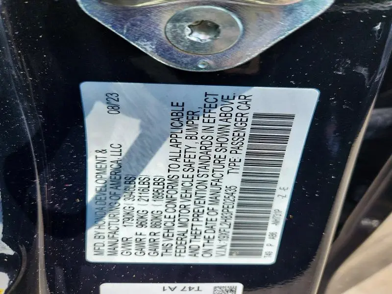 2023 HONDA CIVIC SPORT  