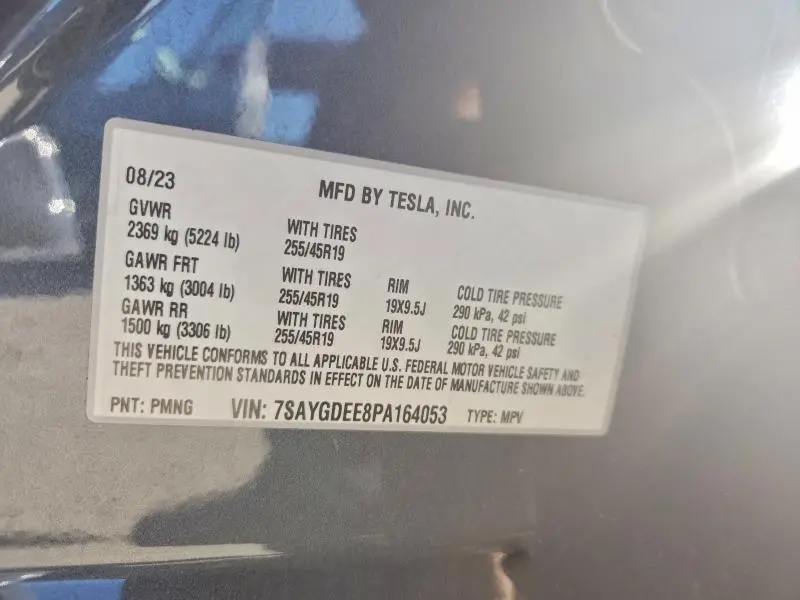 2023 TESLA MODEL Y   
