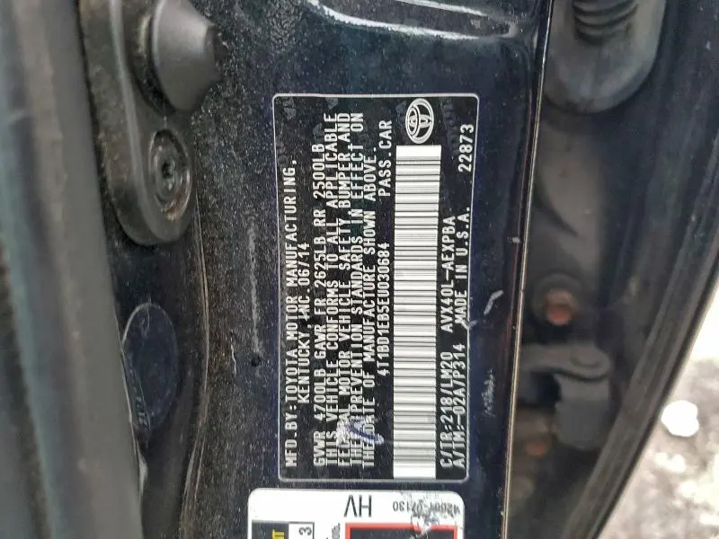 2014 TOYOTA AVALON HYBRID  