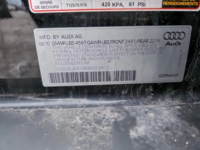 2011 AUDI A3 PREMIUM PLUS  
