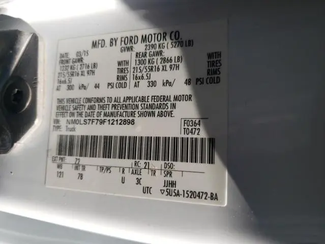 2015 FORD TRANSIT CONNECT XLT