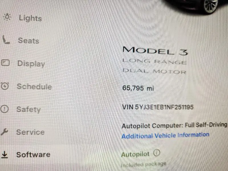 2022 TESLA MODEL 3   