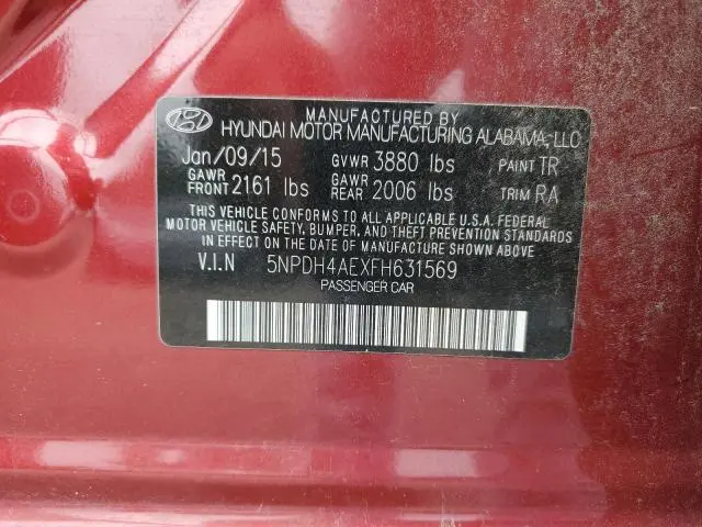2015 HYUNDAI ELANTRA SE  