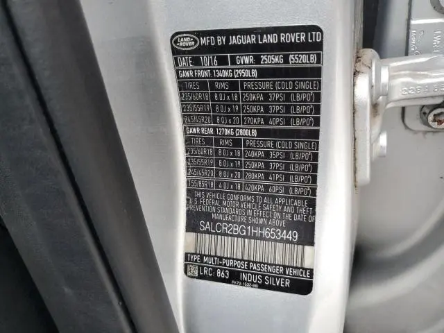 2017 LAND ROVER DISCOVERY SPORT HSE  