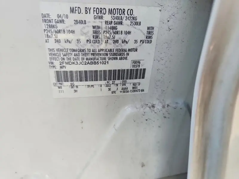 2010 FORD EDGE SEL  