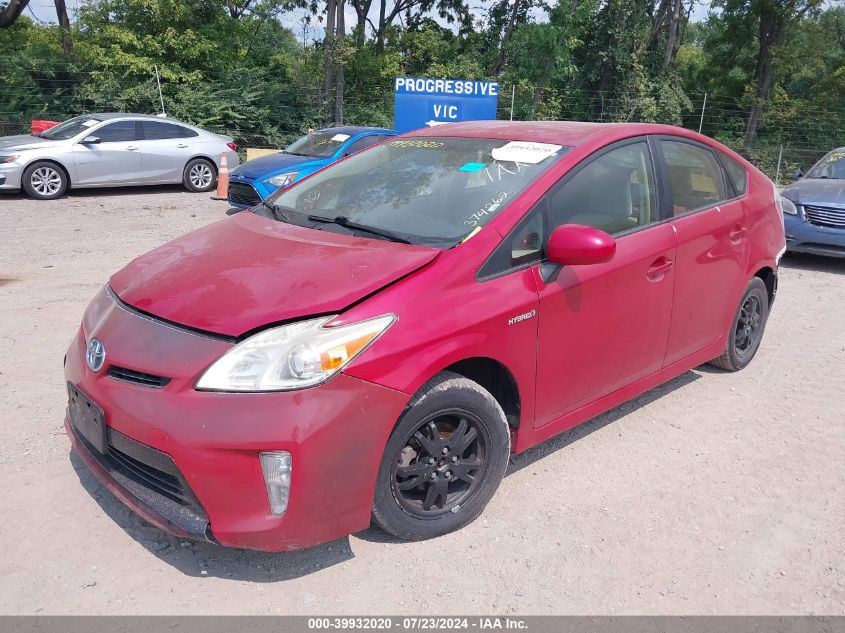 2014 TOYOTA PRIUS TWO