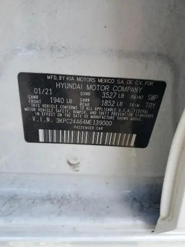 2021 HYUNDAI ACCENT SE  