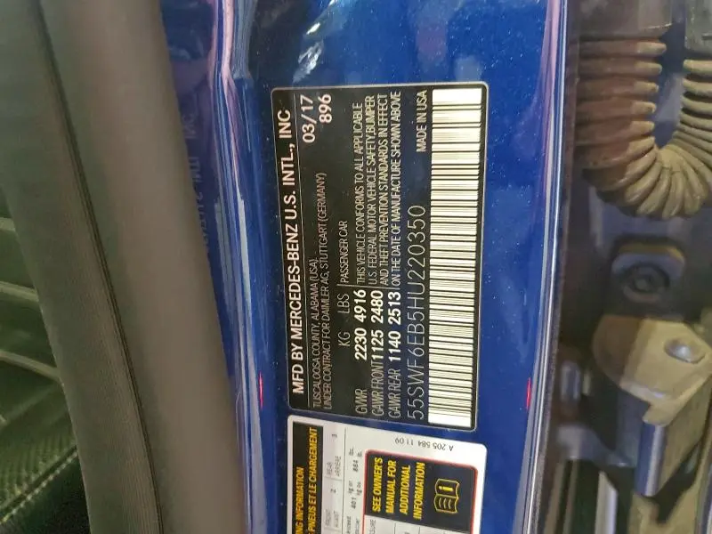 2017 MERCEDES-BENZ C 43 4MATIC AMG  