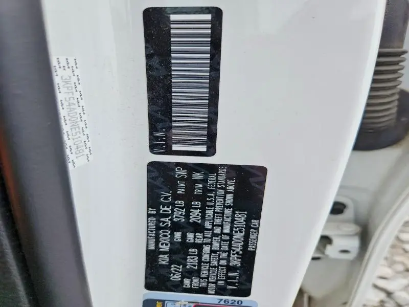 2022 KIA FORTE GT LINE  