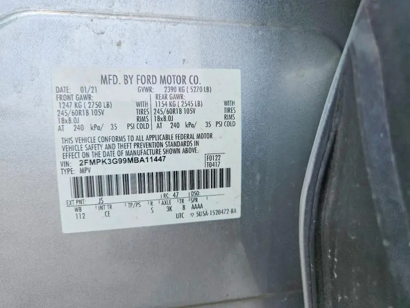2021 FORD EDGE SE  