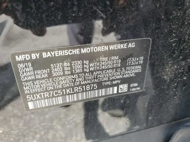 2019 BMW X3 SDRIVE30I  