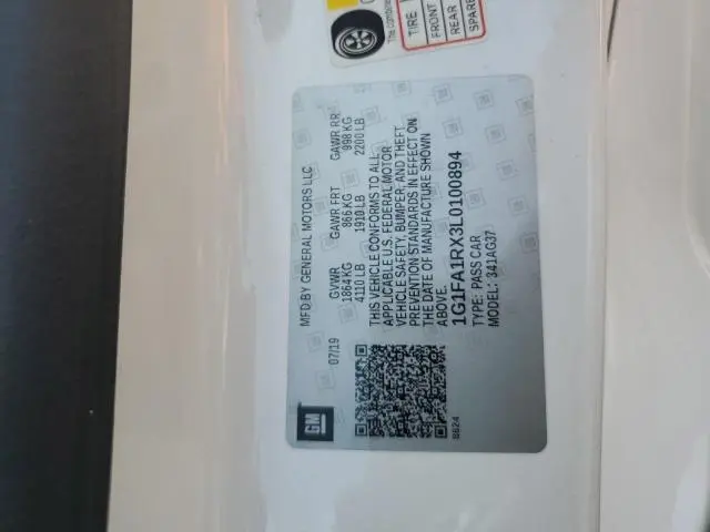 2020 CHEVROLET CAMARO LS  