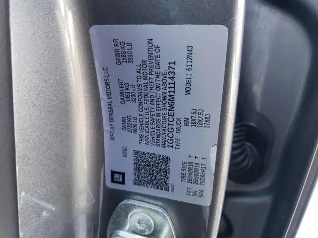 2021 CHEVROLET COLORADO LT  