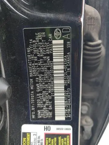 2015 TOYOTA COROLLA L  