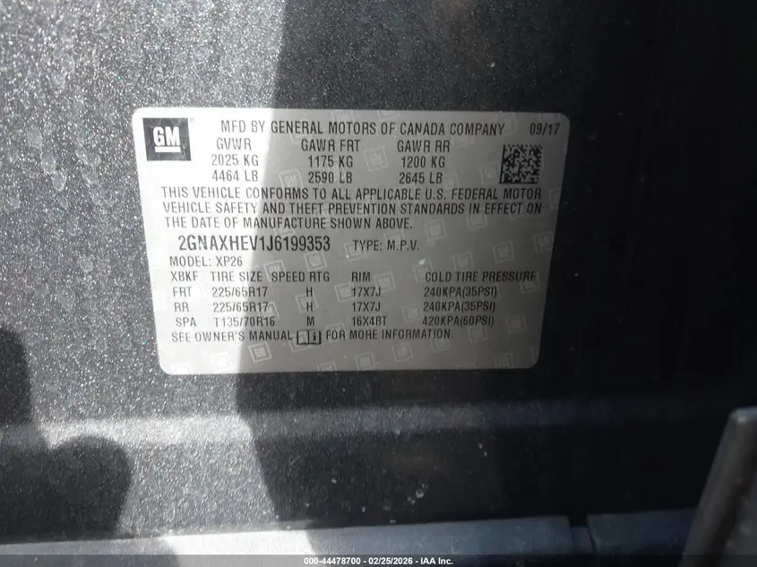 2018 CHEVROLET EQUINOX LS