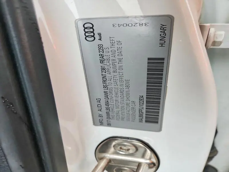 2018 AUDI A3   