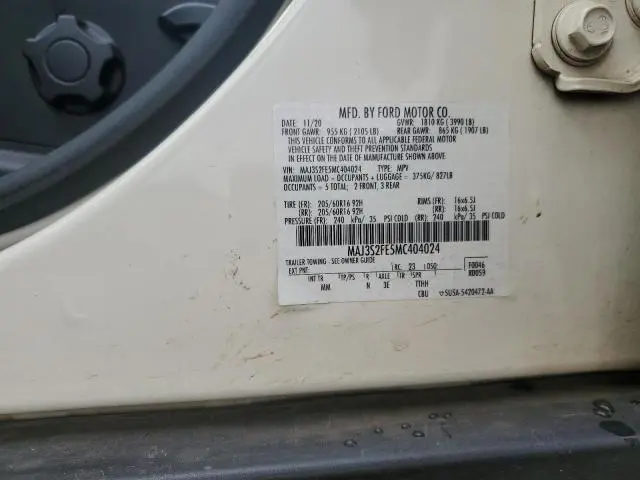 2021 FORD ECOSPORT S  