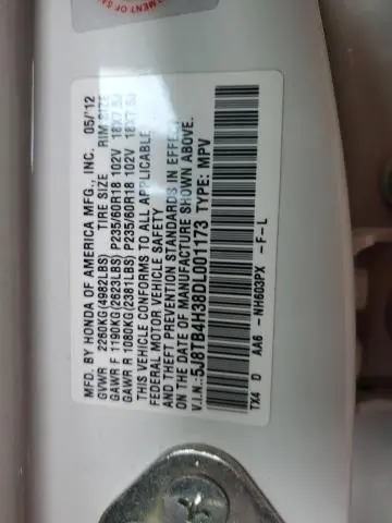 2013 ACURA RDX   