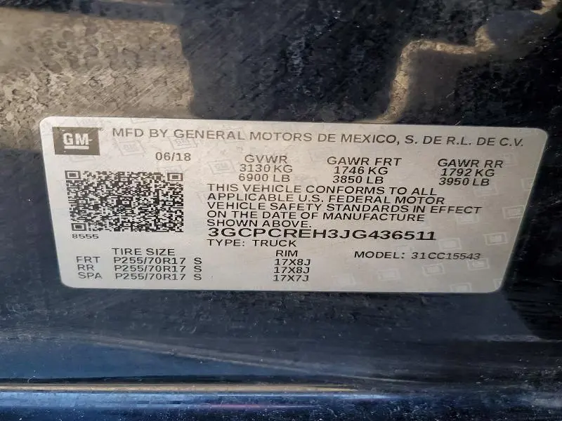 2018 CHEVROLET SILVERADO C1500 LT  