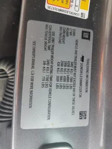 2021 CHEVROLET TAHOE K1500  