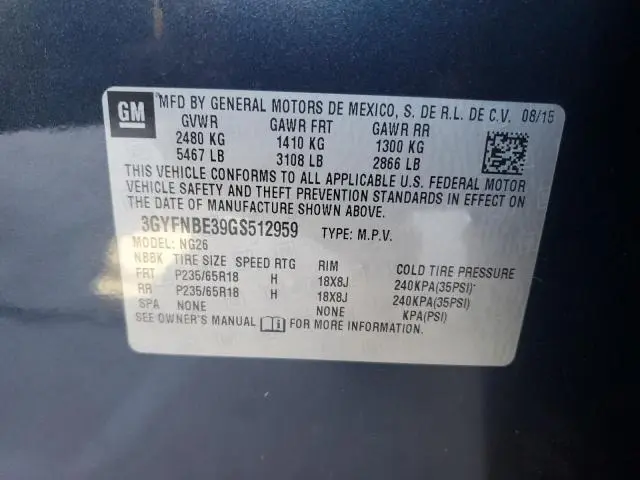 2016 CADILLAC SRX LUXURY COLLECTION  