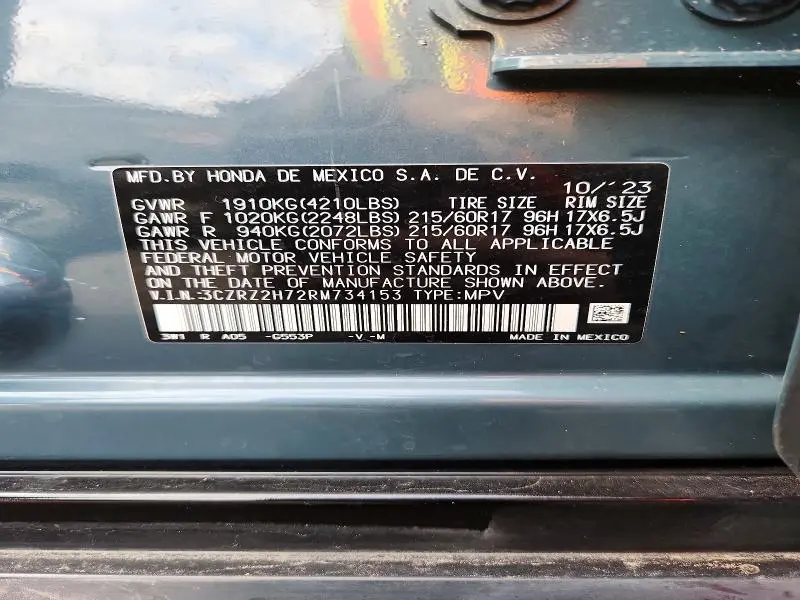 2024 HONDA HR-V EXL  