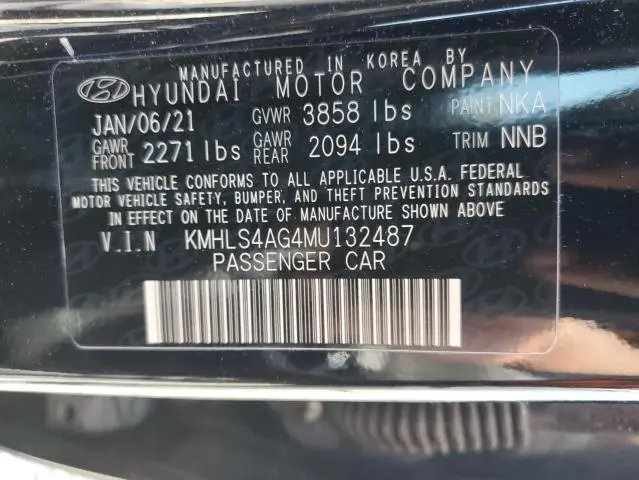 2021 HYUNDAI ELANTRA SEL  