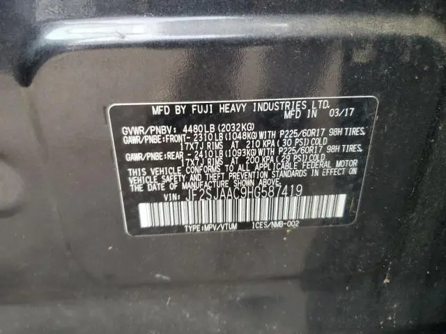 2017 SUBARU FORESTER 2.5I  