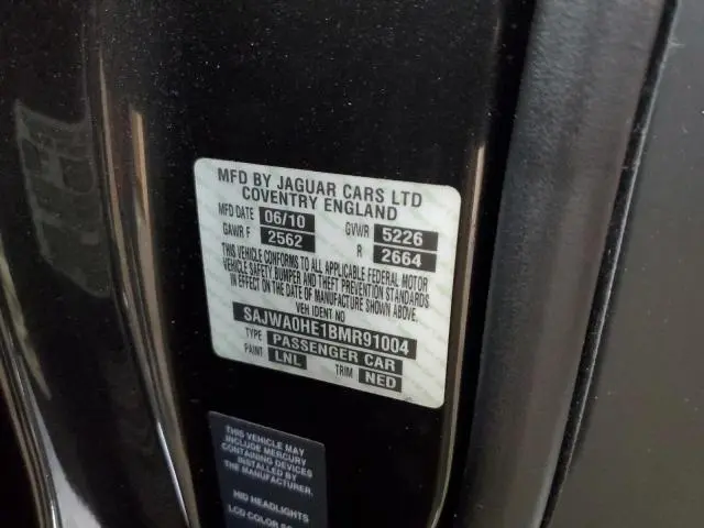 2011 JAGUAR XF SUPERCHARGED  