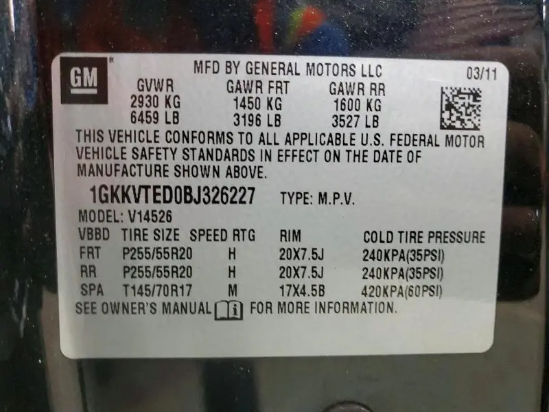 2011 GMC ACADIA DENALI  